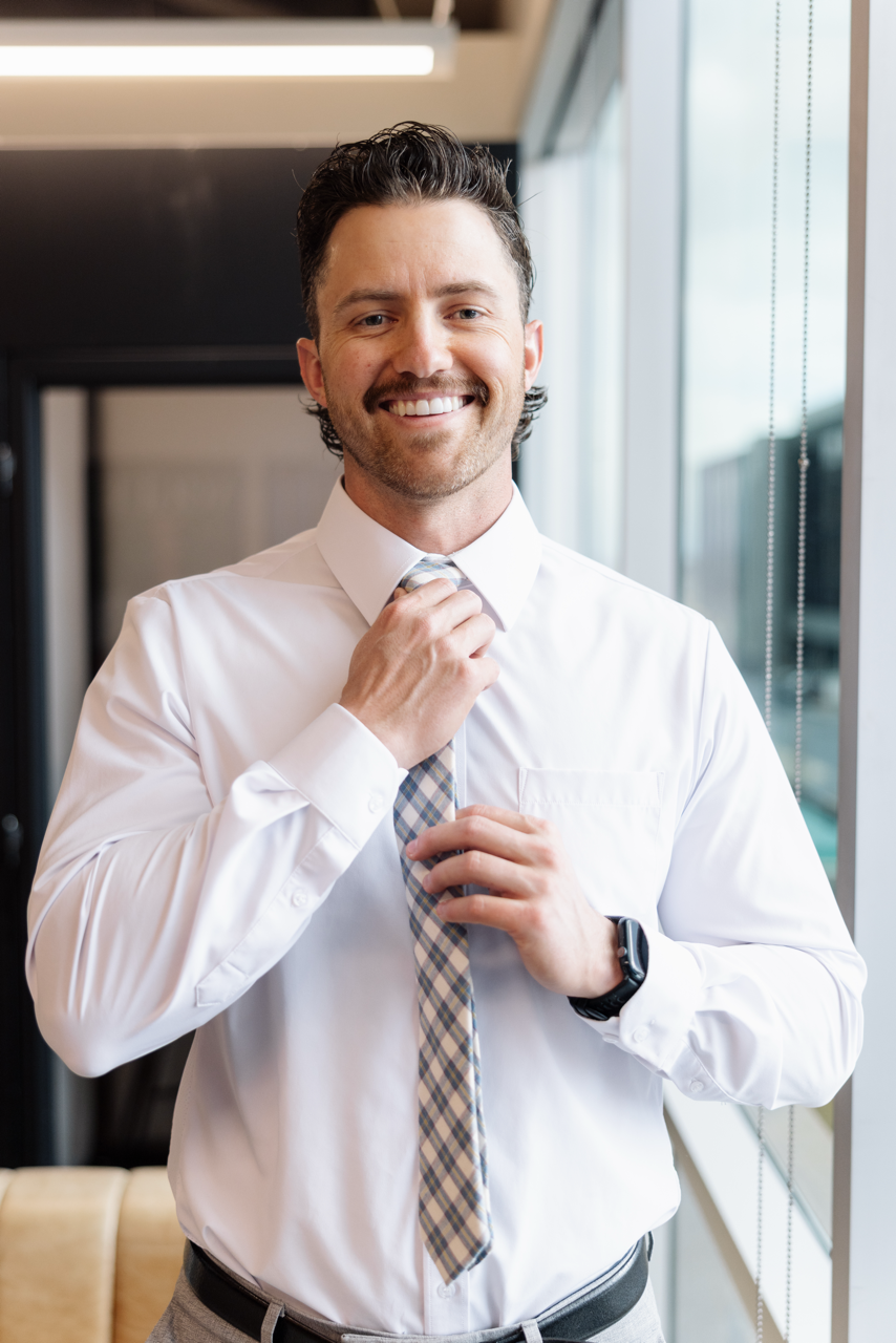 Vented White Long Sleeve Dress Shirt
