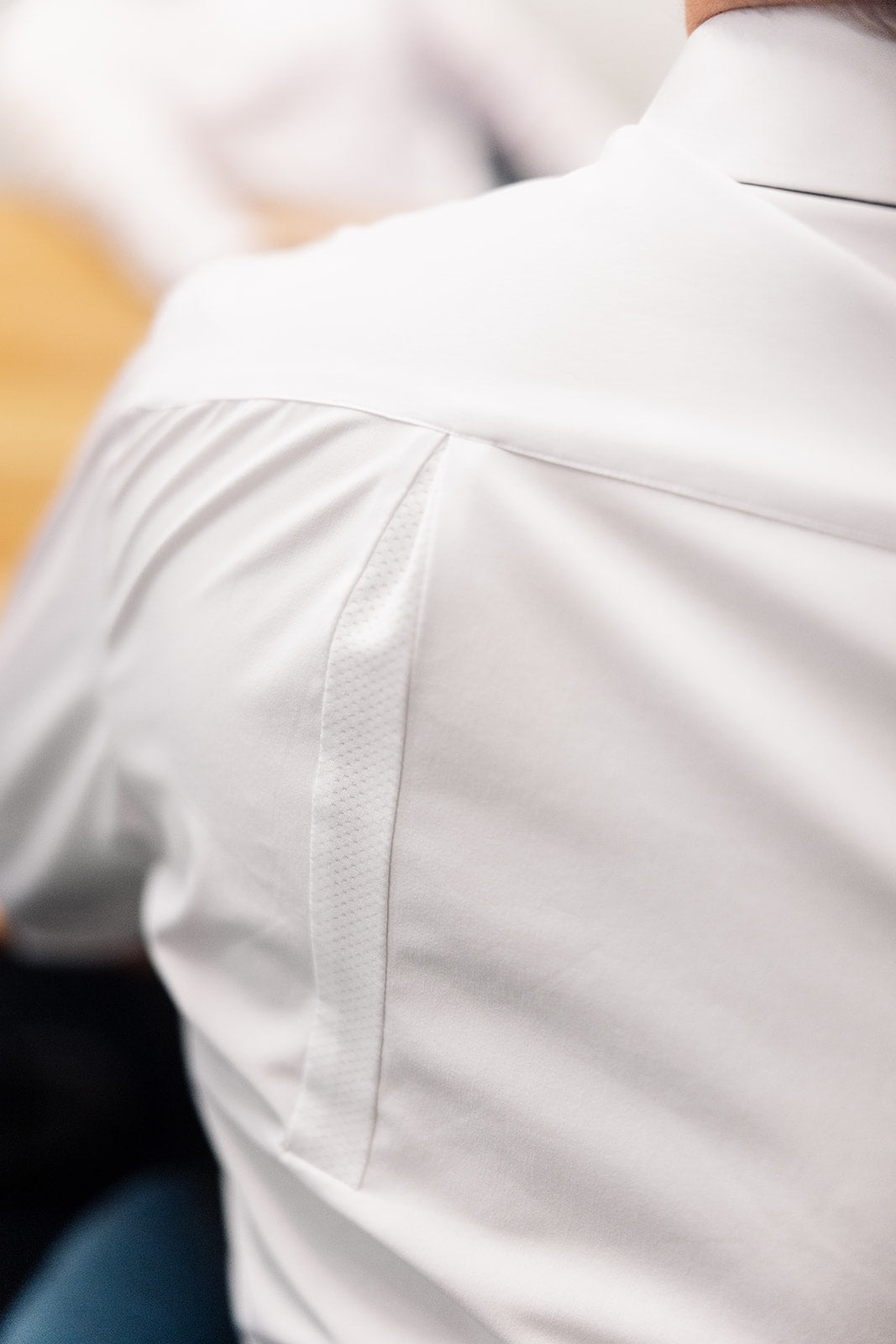 Vented White Long Sleeve Dress Shirt